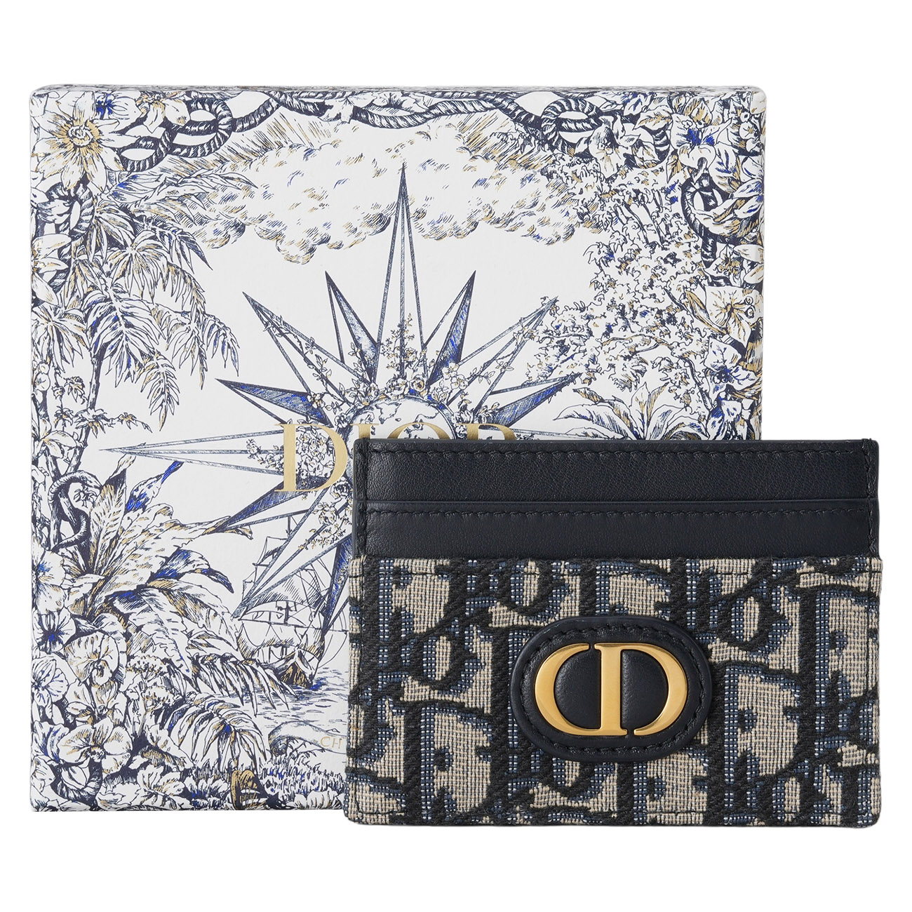 CHRISTIAN DIOR(USED)디올 오블리크 몽테인 30 프리지아 카드지갑